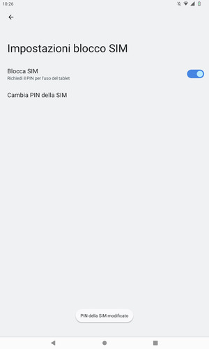 Il tuo PIN della SIM è stato modificato
