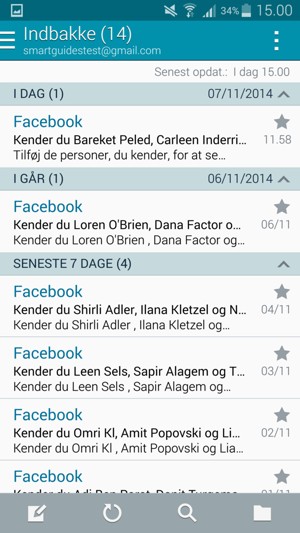 Din Gmail/Hotmail er klar til brug