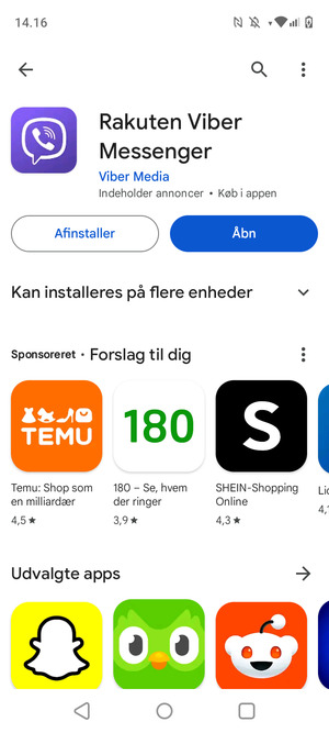 Vælg Åbn