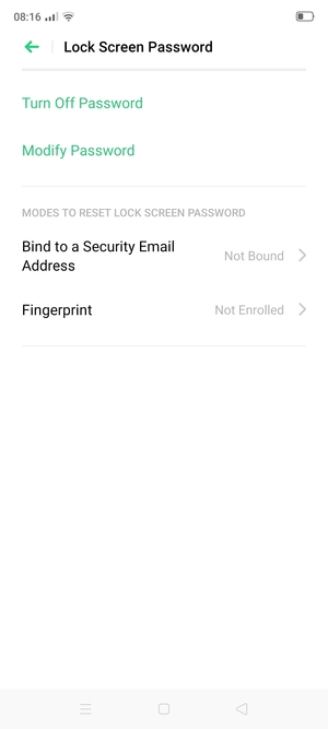 Your phone is now secure with a screen lock
