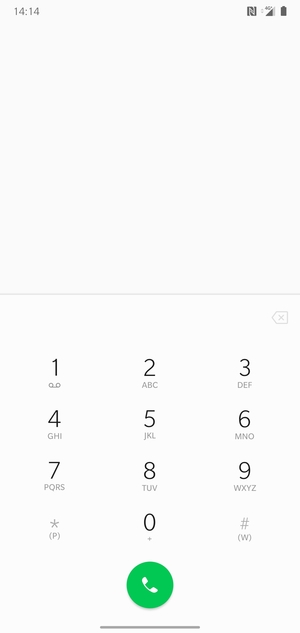 Premi e tieni premuto il numero 1