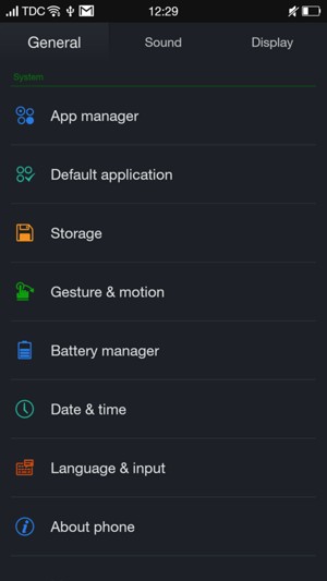 Scroll to and select Battery manager