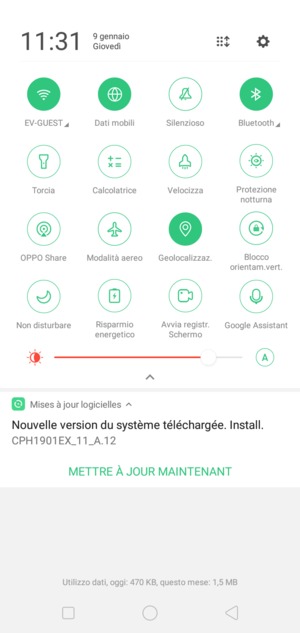 Disattiva Wi-Fi e Bluetooth
