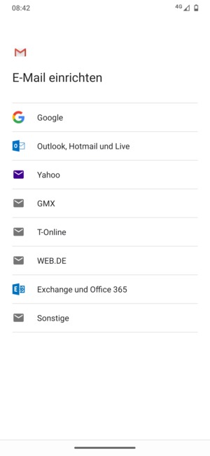 Wählen Sie Exchange und Office 365