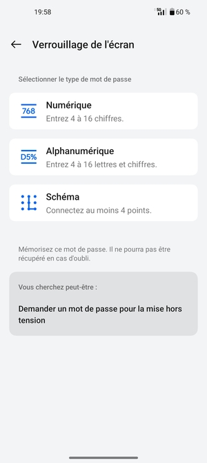 Sélectionnez Schéma