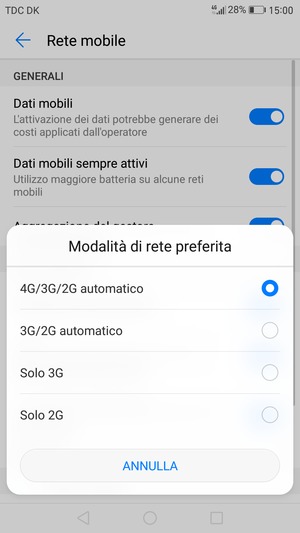 Seleziona la tua opzione preferita