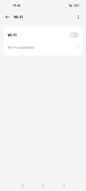 Slå Wi-Fi til