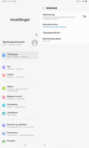 Velg Tilgangspunktnavn