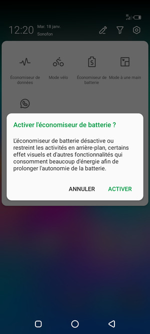 Sélectionnez ACTIVER