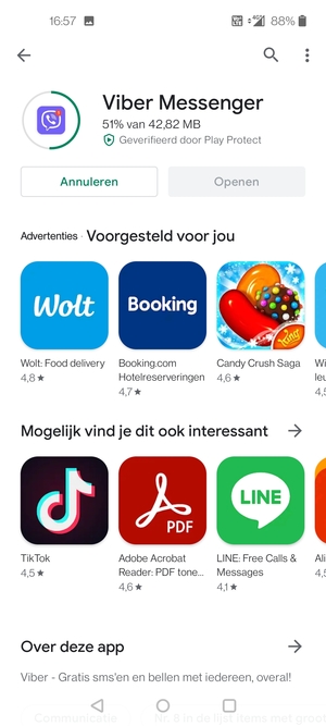 Wacht tot het installatieproces beëindigd is