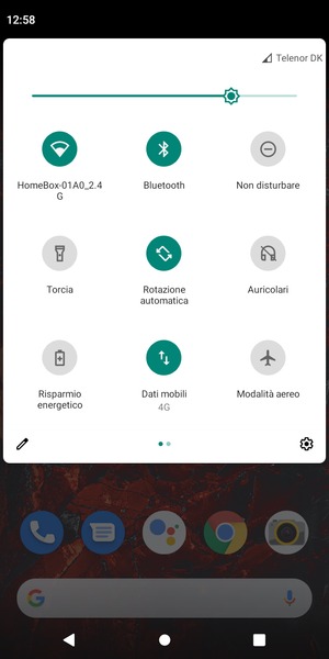 Disattiva Wi-Fi e Bluetooth