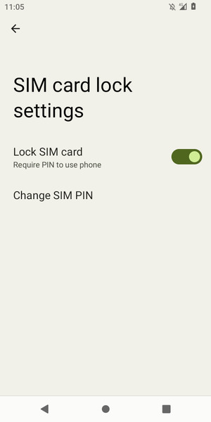 Select Change SIM PIN