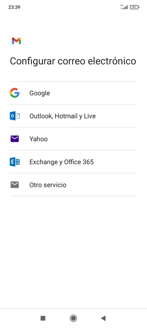 Seleccione Google