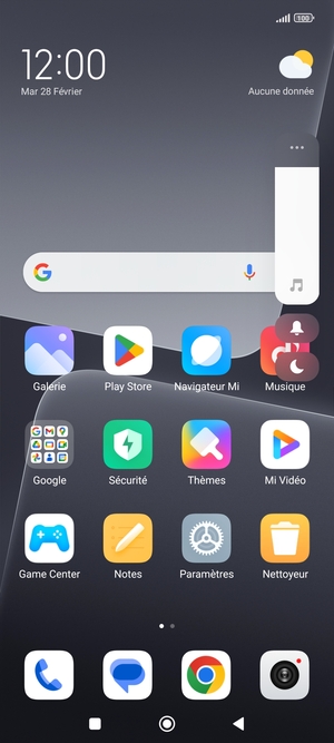 Maintenir appuyé pour baisser le volume au niveau requis