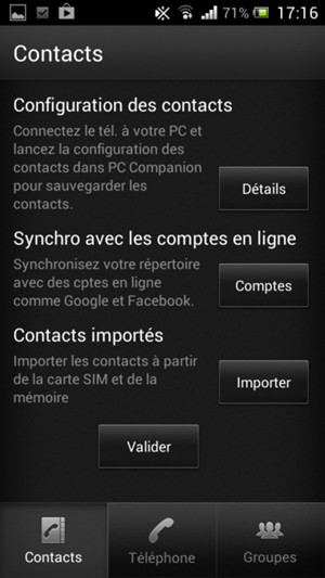Sélectionnez Importer