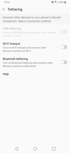 Select Wi-Fi hotspot