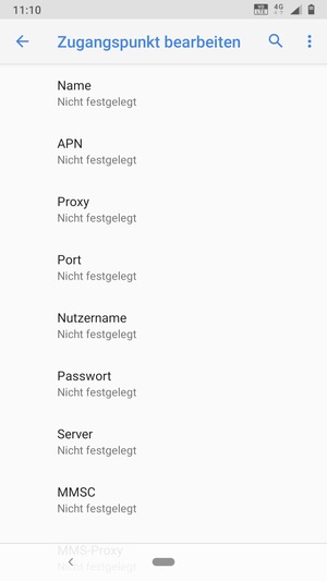 Geben Sie Internet-Informationen ein