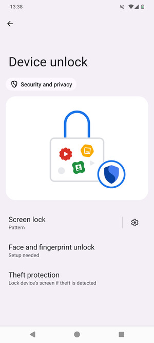 Your phone is now secure with a screen lock