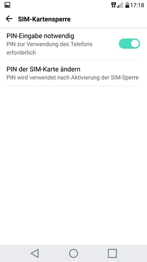 Wählen Sie PIN der SIM-Karte ändern