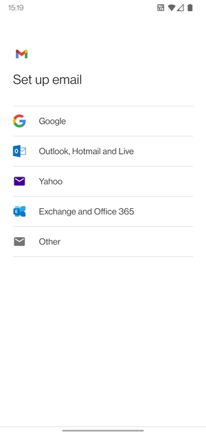 Select Outlook, Hotmail and Live