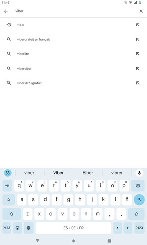Saisissez le nom de l'appli et sélectionnez Rechercher