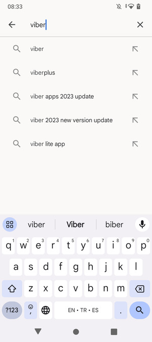 Enter the app name and select Search