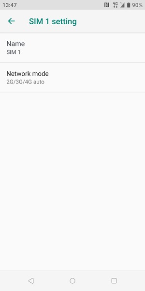 Select Network mode