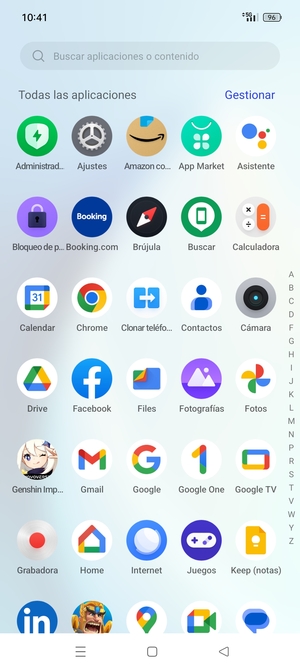 Seleccione Ajustes