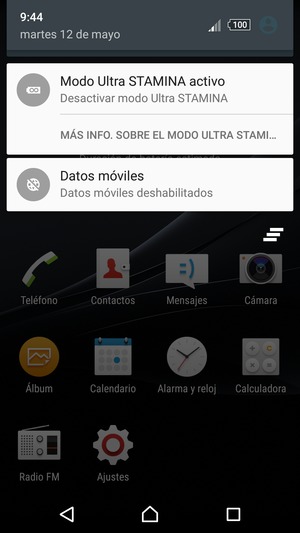 Seleccione Modo Ultra STAMINA activo