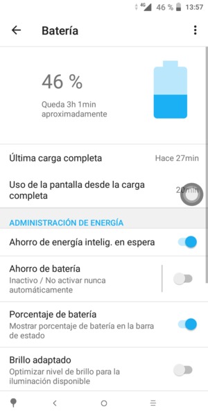 Active Ahorro de bateria