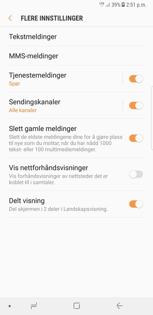 Velg Tekstmeldinger