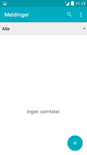 Velg menyknappen