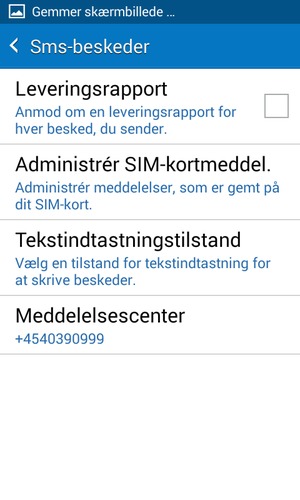 Vælg Meddelelsescenter