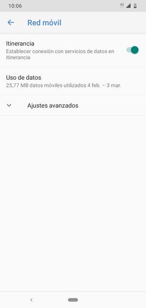 Activar o desactivar Itinerancia