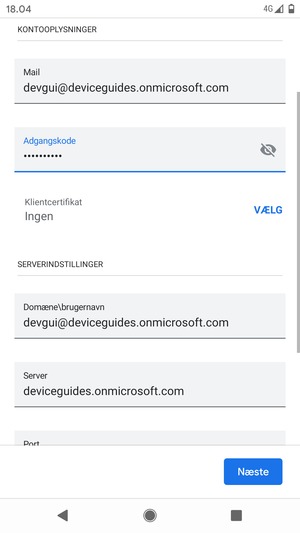 Indtast din Adgangskode