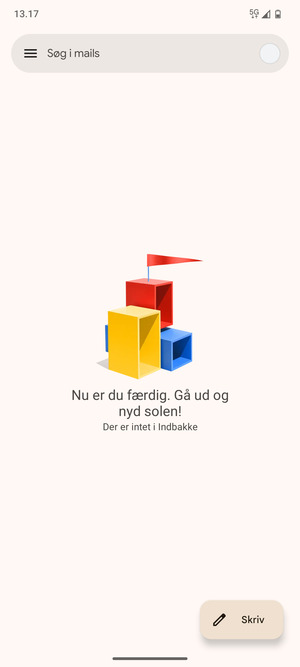 Din konto er klar til brug