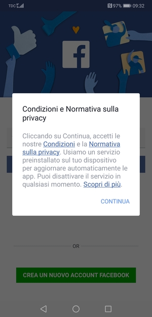 Seleziona CONTINUA