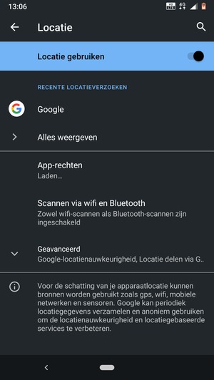 Schakel Locatie uit