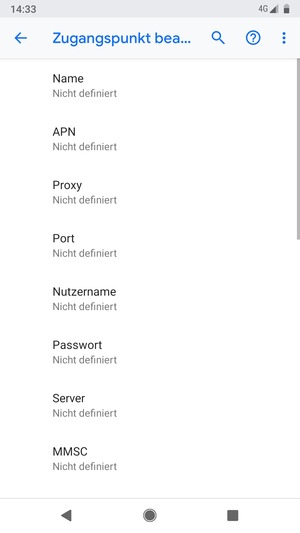 Geben Sie Internet-Informationen ein