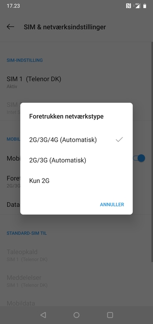 Vælg din foretrukne mulighed