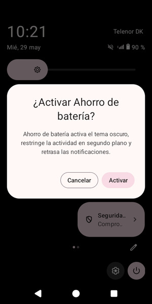 Seleccione Activar