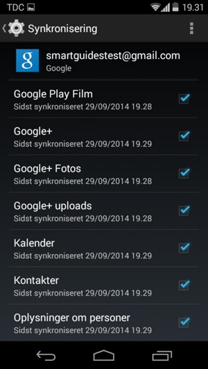 Vælg Menu-knappen