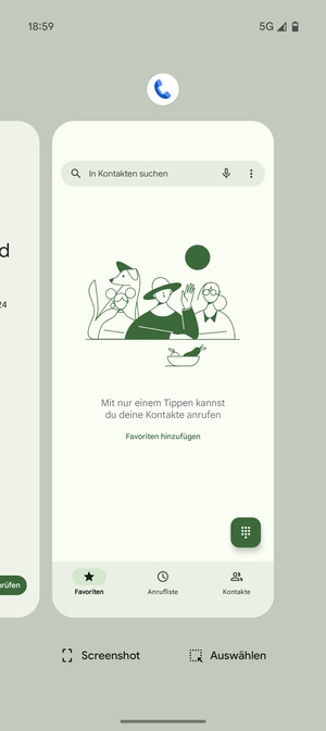 Apps nach oben streifen, um sie zu schliessen