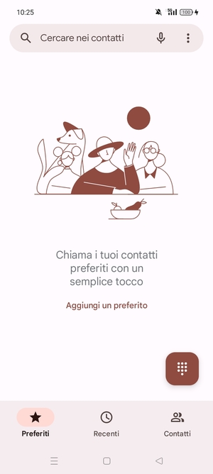 Seleziona il tasto Menu
