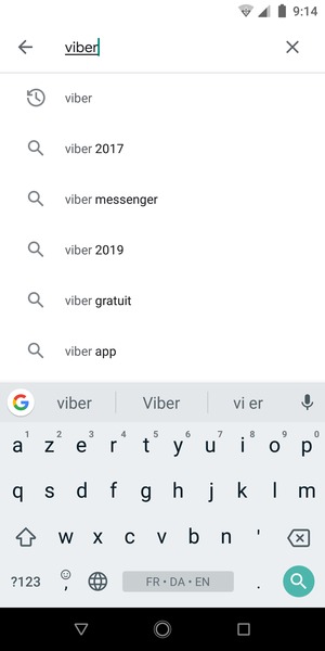 Saisissez le nom de l'appli et sélectionnez Rechercher