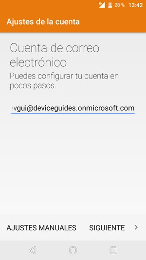Introduzca su Dirección de correo electrónico y seleccione SIGUIENTE