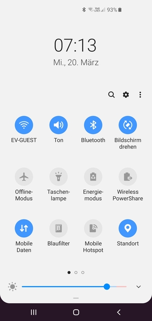 Schalten Sie WLAN und Bluetooth aus