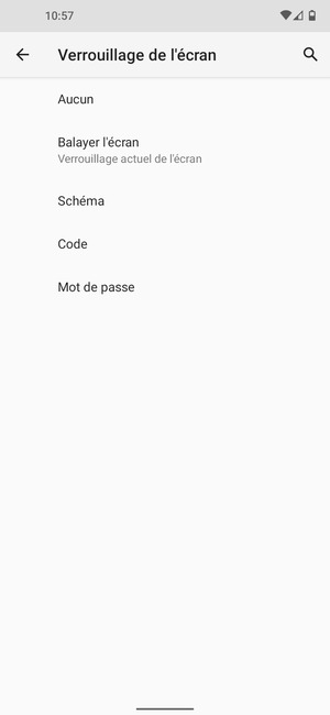 Sélectionnez Schéma