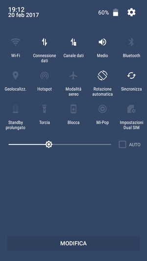 Spunta la casella di controllo AUTO