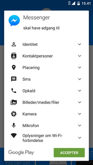 Vælg ACCEPTER
